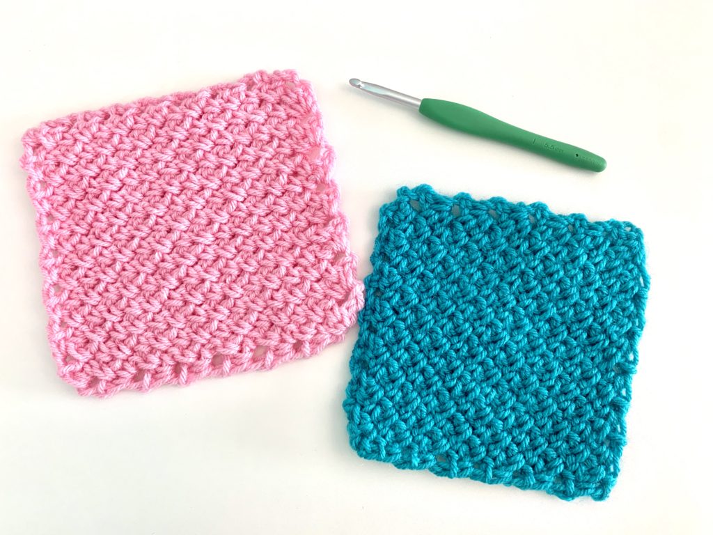 C2C Moss Stitch Crochet Stitch Tutorial OkieGirlBling'n'Things