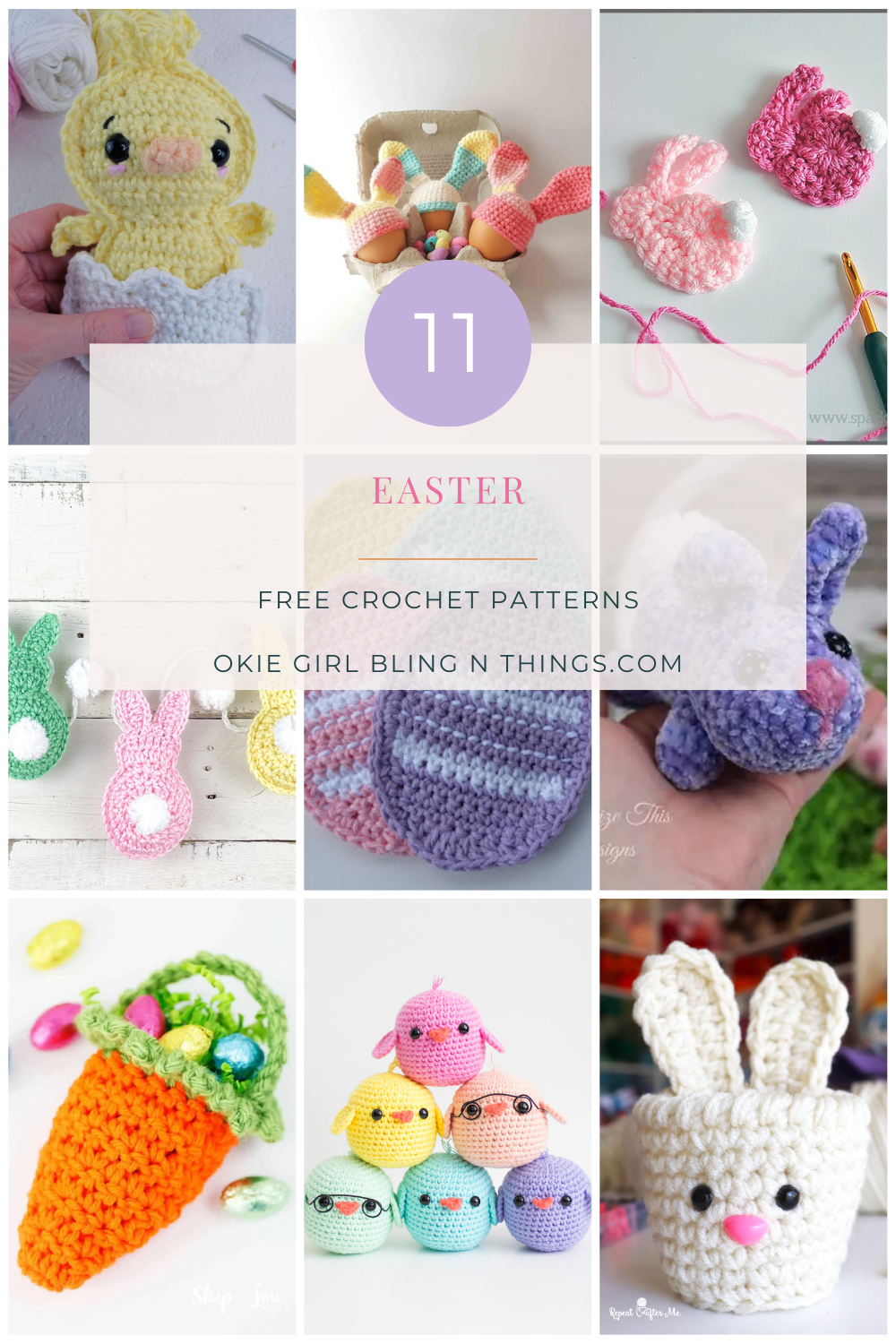 Quick Easter Free Crochet Pattern RoundUp OkieGirlBling'n'Things