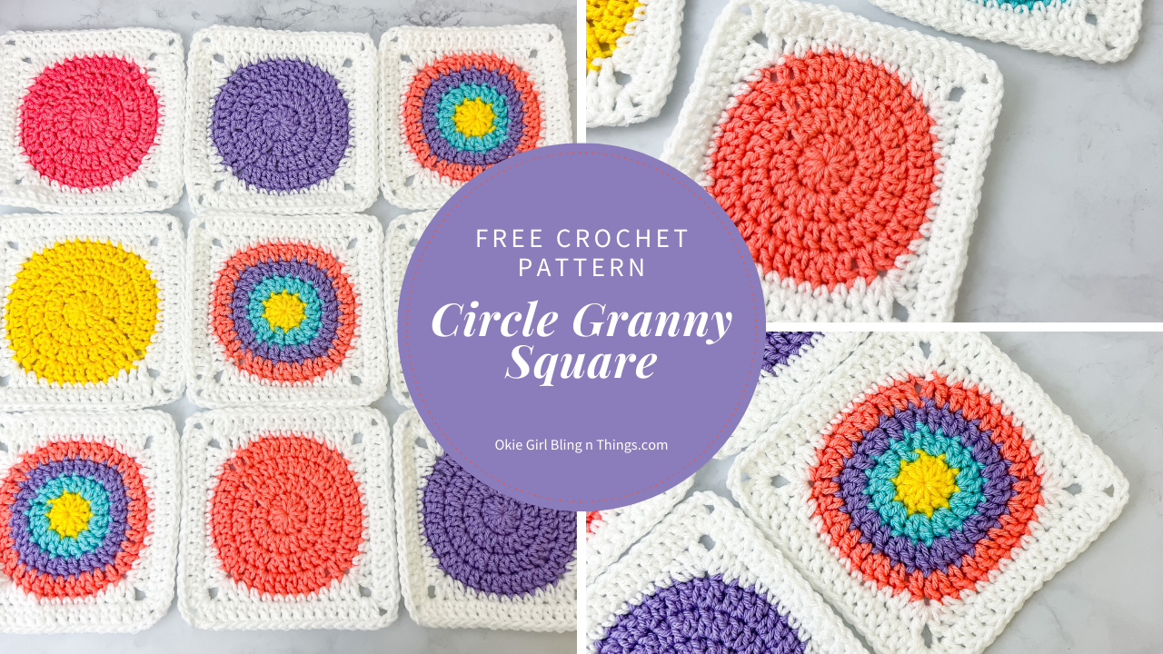 How to Crochet Circle Granny Squares OkieGirlBling'n'Things